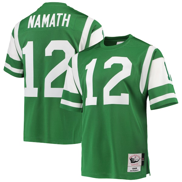 Joe Namath New York Jets 1968 Authentic Throwback Retired Player Jersey - Green