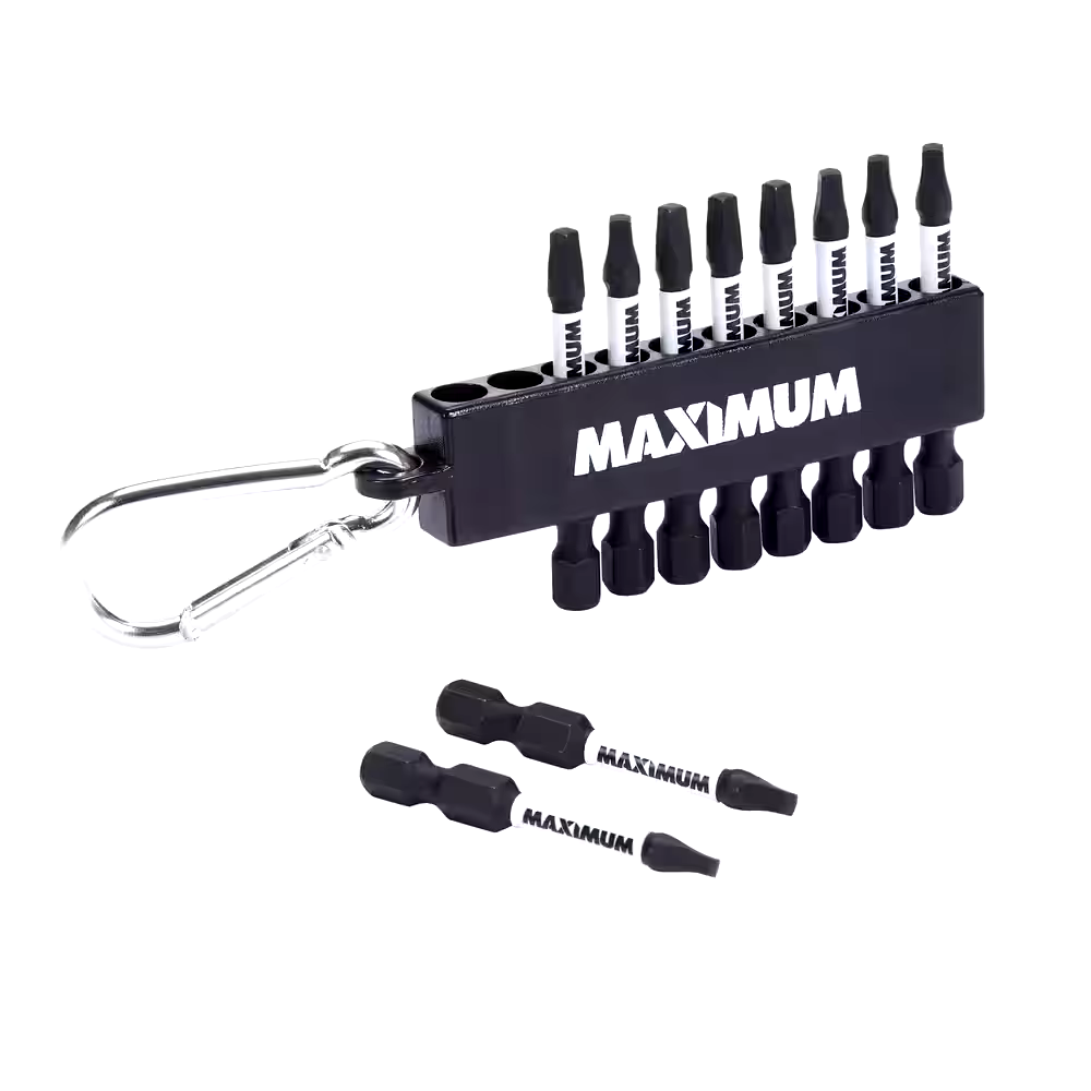 MAXIMUM #2 Square Head Carabiner Clip Set, 10-pc