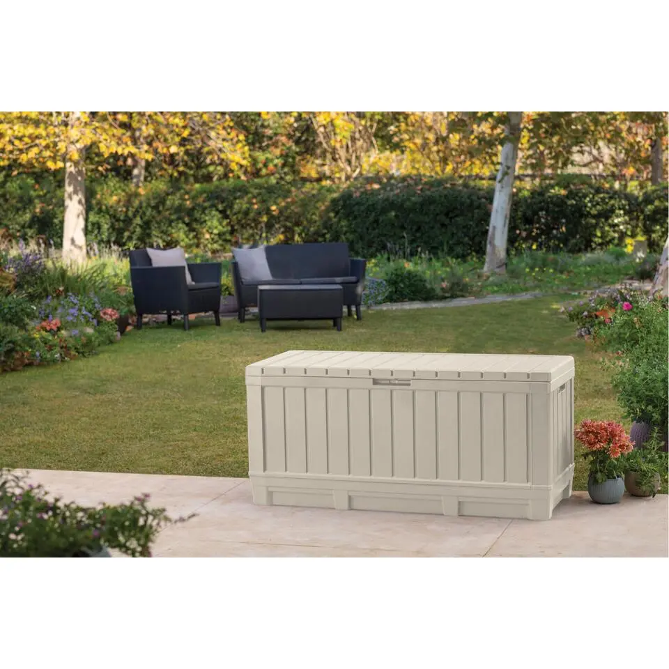 Keter Kentwood Opbergbox - 128x53.6x59 cm - 350 L - Beige