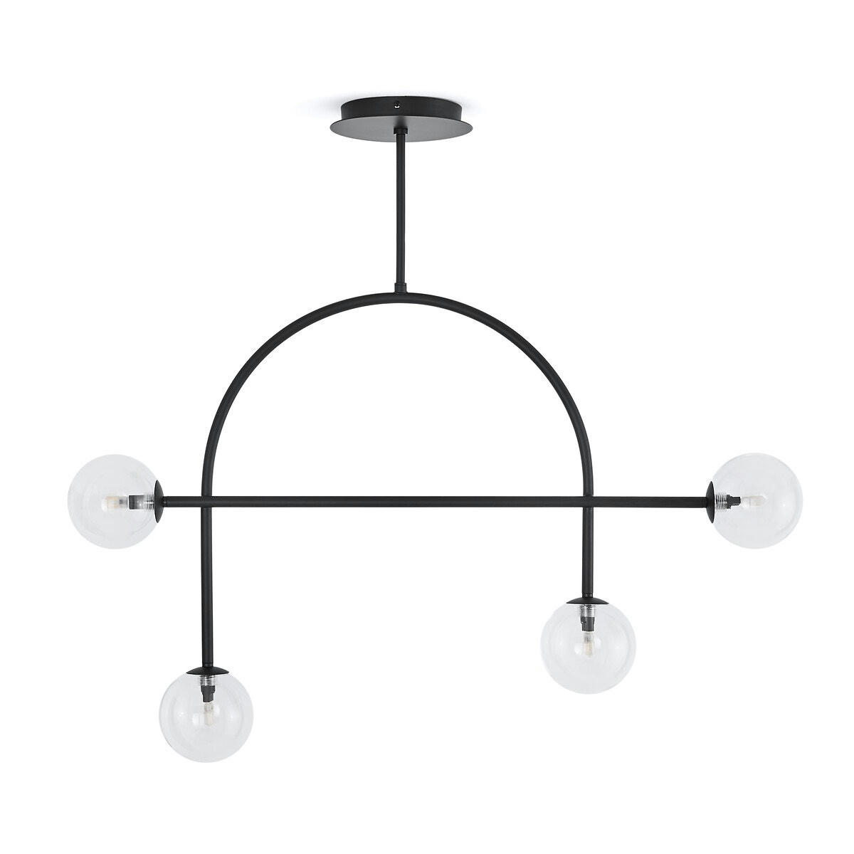 Suspension métal fer et verre, Macha