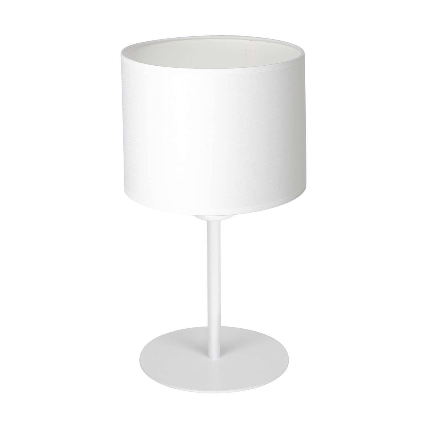 Lampa stołowa z abażurem biały mat Arden 1xE27x15W wys:34cm Luminex