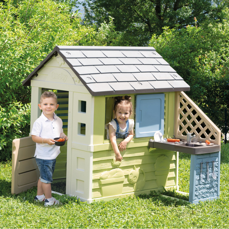 Maisonnette pour enfant Pretty et cuisine d'été 1,45 x 1,1 x 1,27 m SMOBY