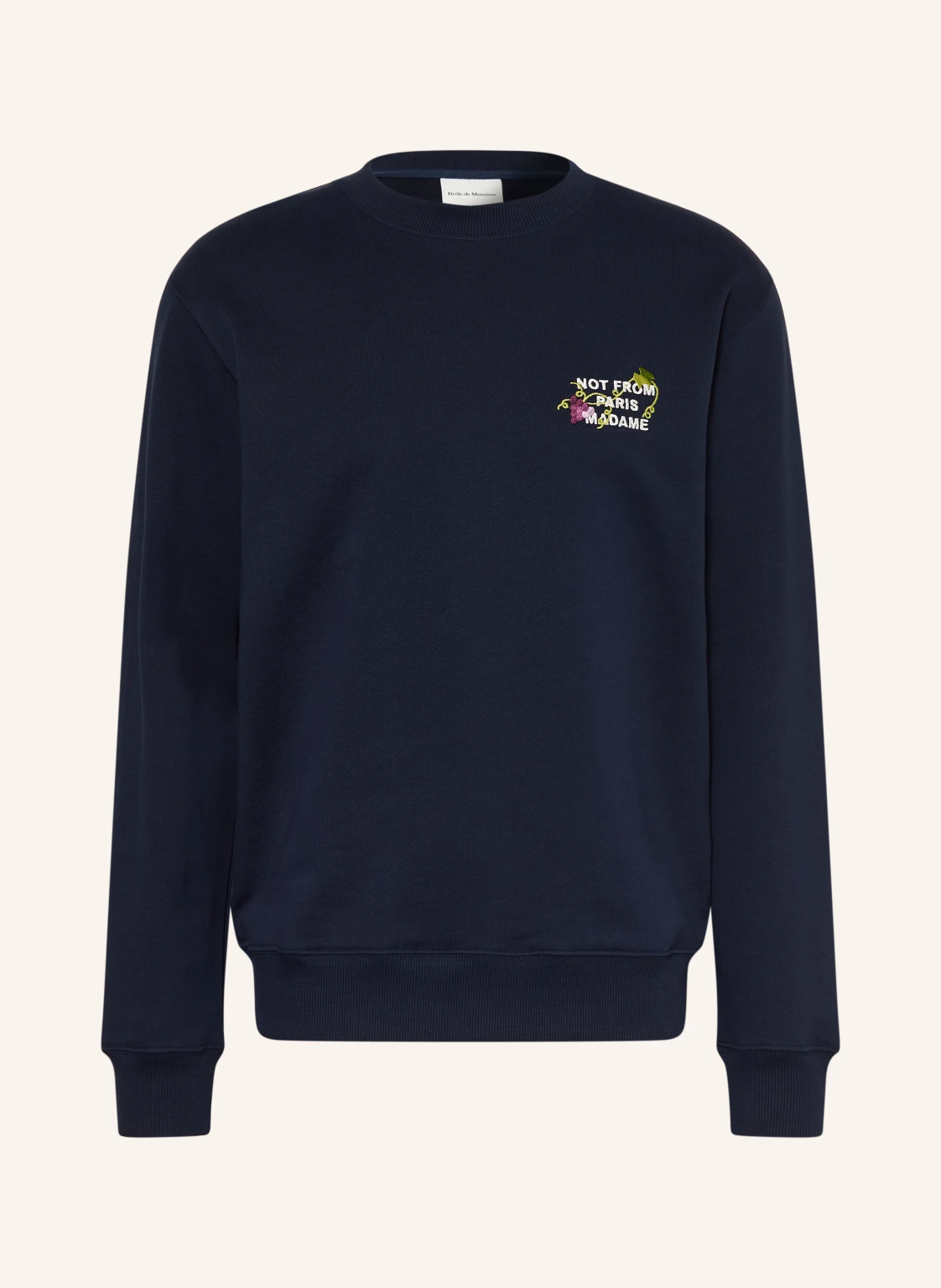 DRÔLE DE MONSIEUR Sweatshirt LE SWEATSHIRT VINE EMBROIDERED SLOGAN