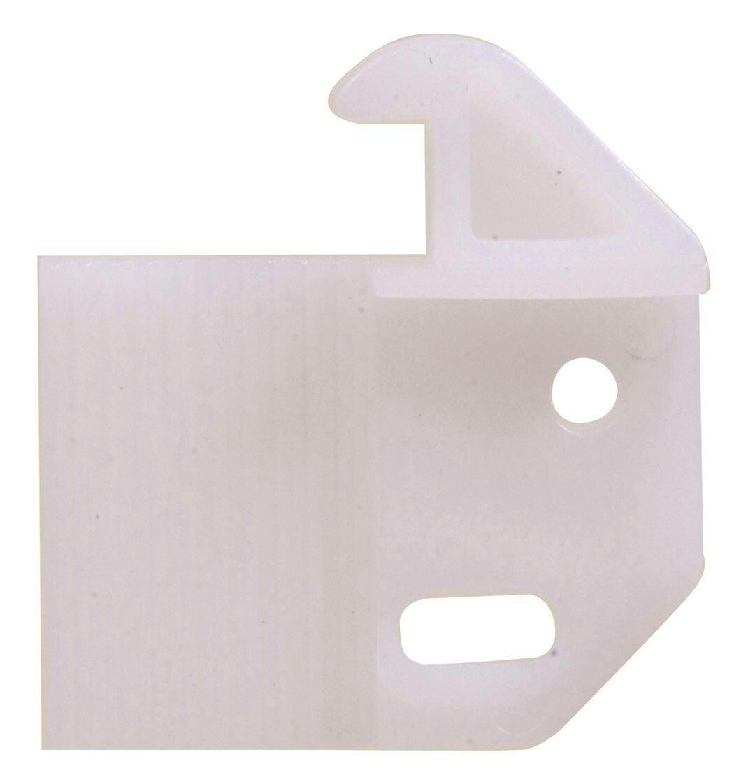 Hillman Adjustable Plastic Drawer Glide, For Smooth Operation, Mounting Hardware Included, White