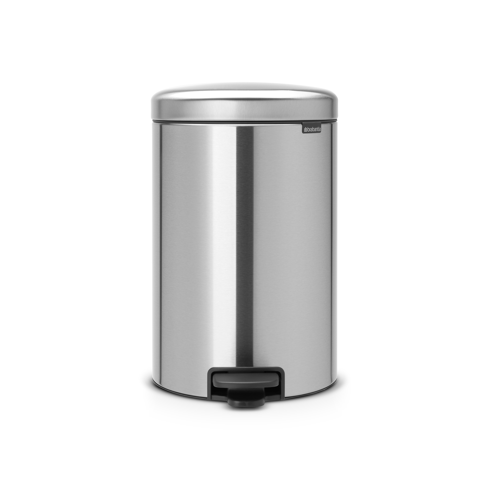 Brabantia NewIcon Pedaalemmer, 20 liter, kunststof binnenemmer - Matt Steel Fingerprint Proof