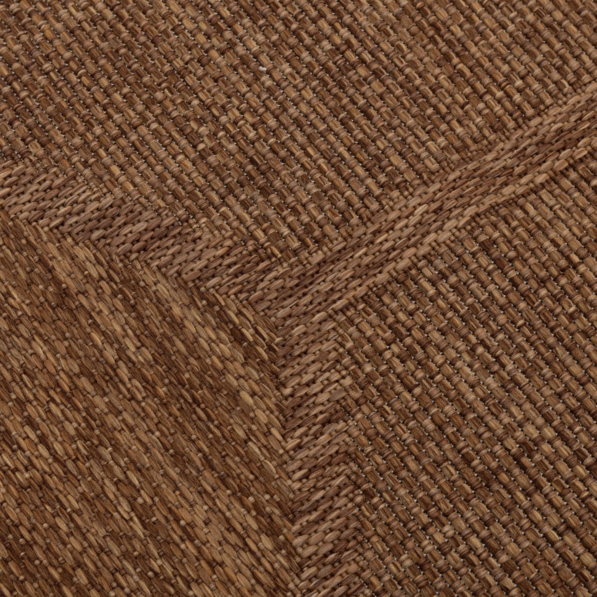 CANET - Tapis intérieur et extérieur 120x170cm - marron