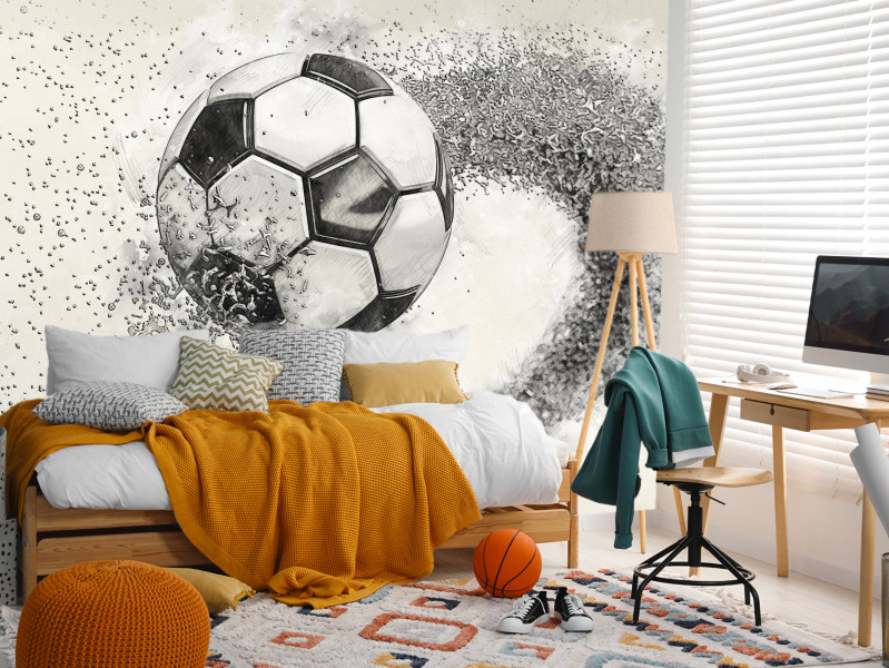 Fototapeta Abstrakcyjna piłka nożna 100x70cm