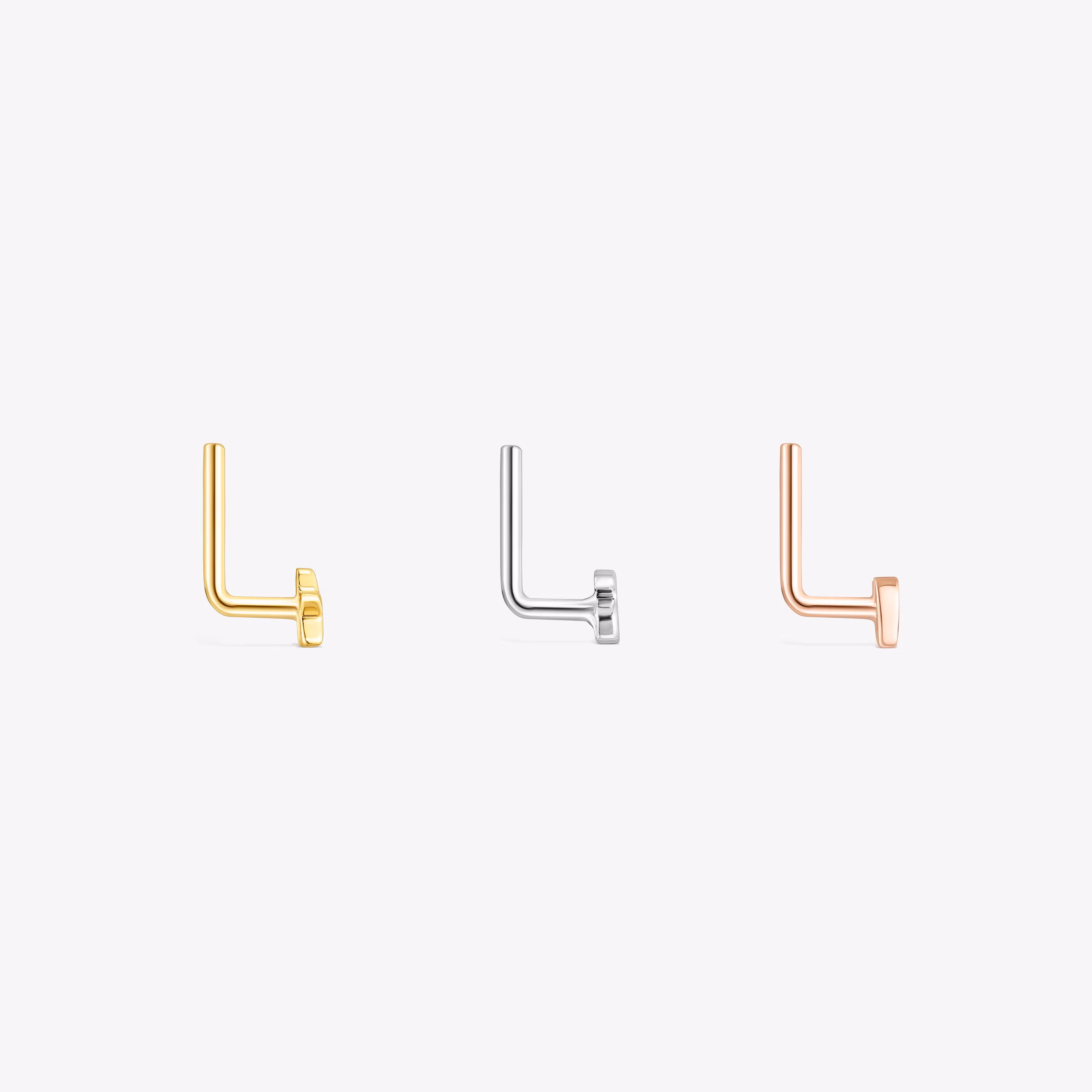 Pack de Piercings de nariz TOUS Basics de acero tricolor