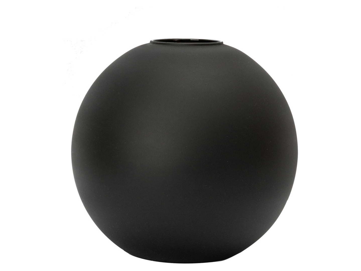 Wazon szklany Kula 20 cm czarny