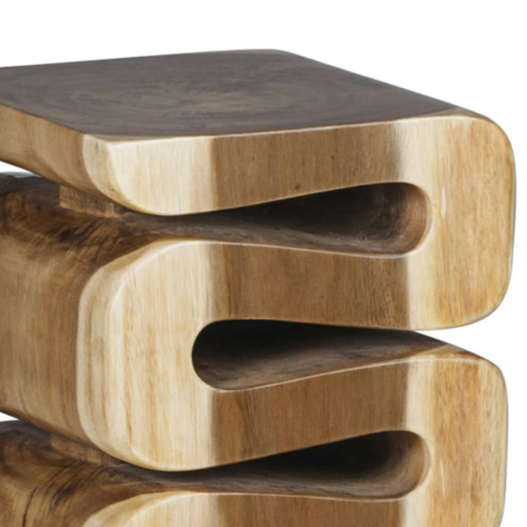 ZIG ZAG - Table d'appoint en bois