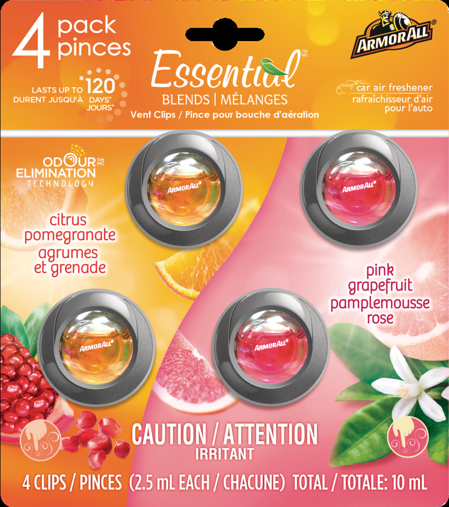 Armor All Vent Clip Air Freshener, 4-pk