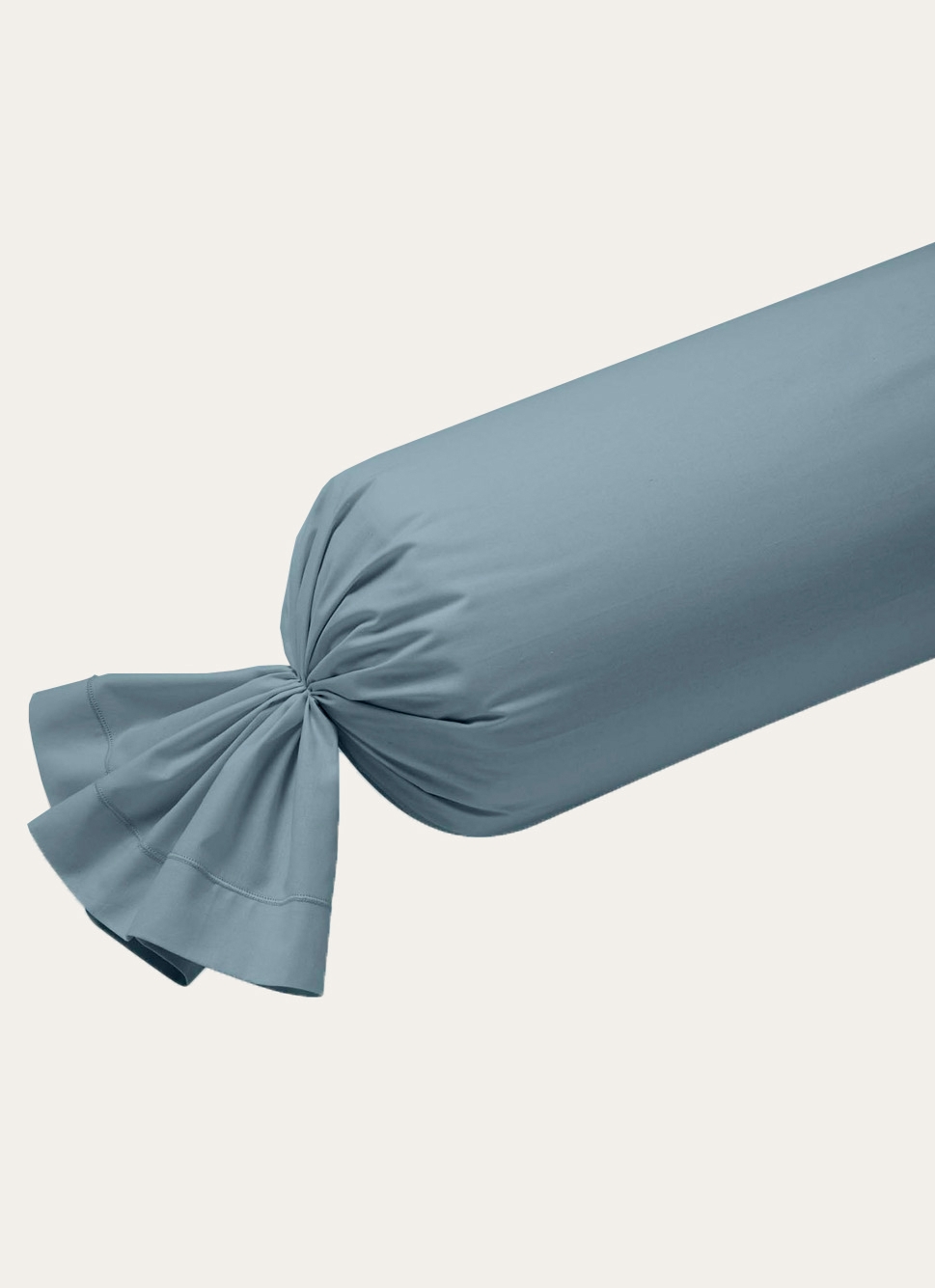 TAIE DE TRAVERSIN EN COTON BLEU