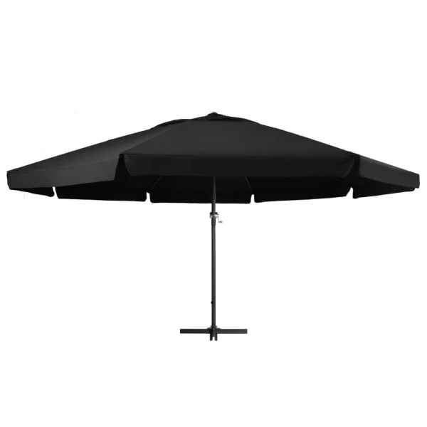Parasol ogrodowy Czarny 500 cm vidaXL