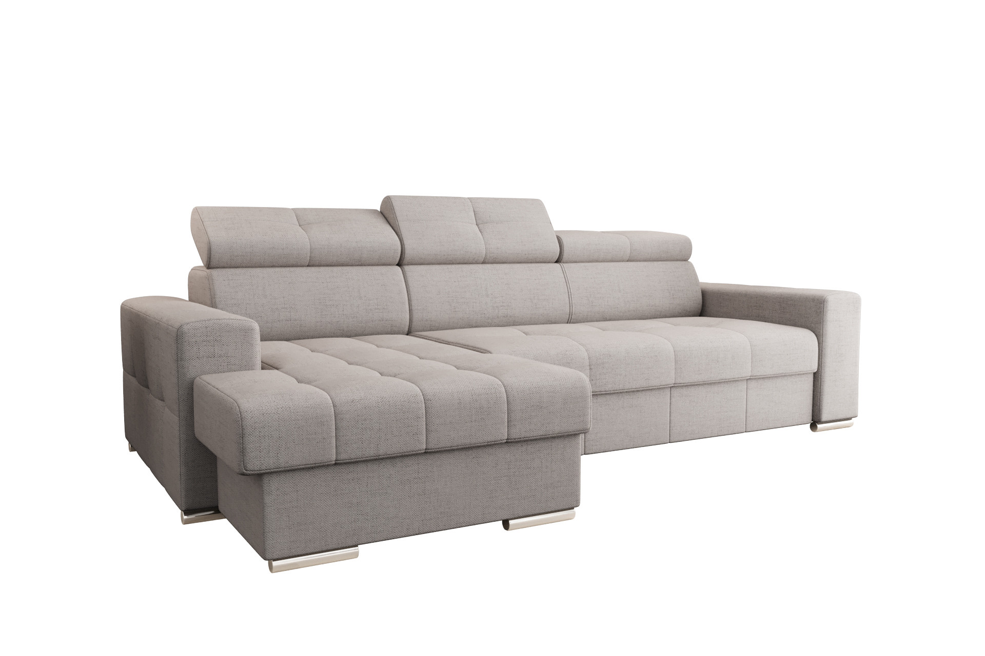 Narożnik Margo 250x160 z funkcją spania i pojemnikiem tkanina