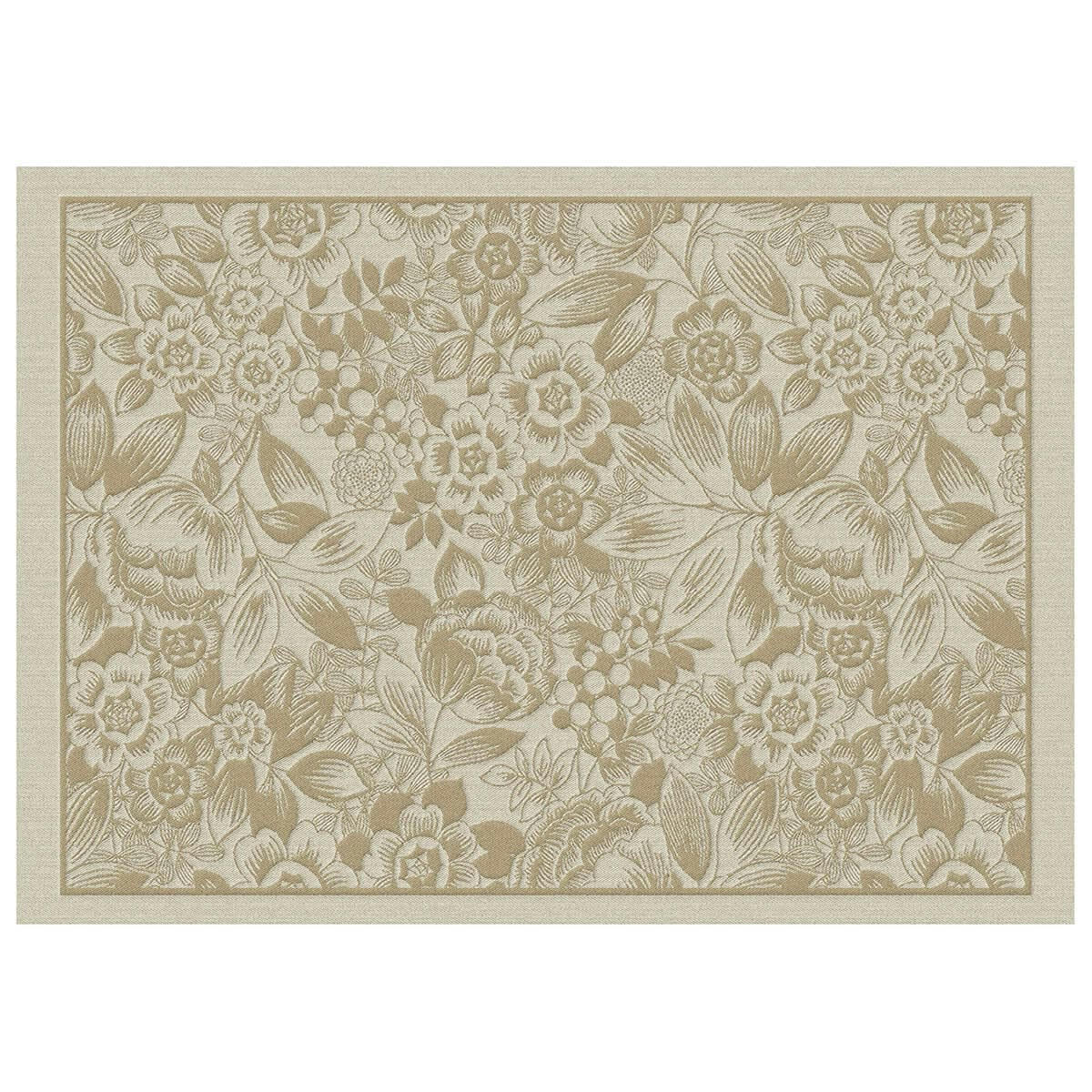 OSMOSE FLORALE - Set de table en coton liege 50 x 36