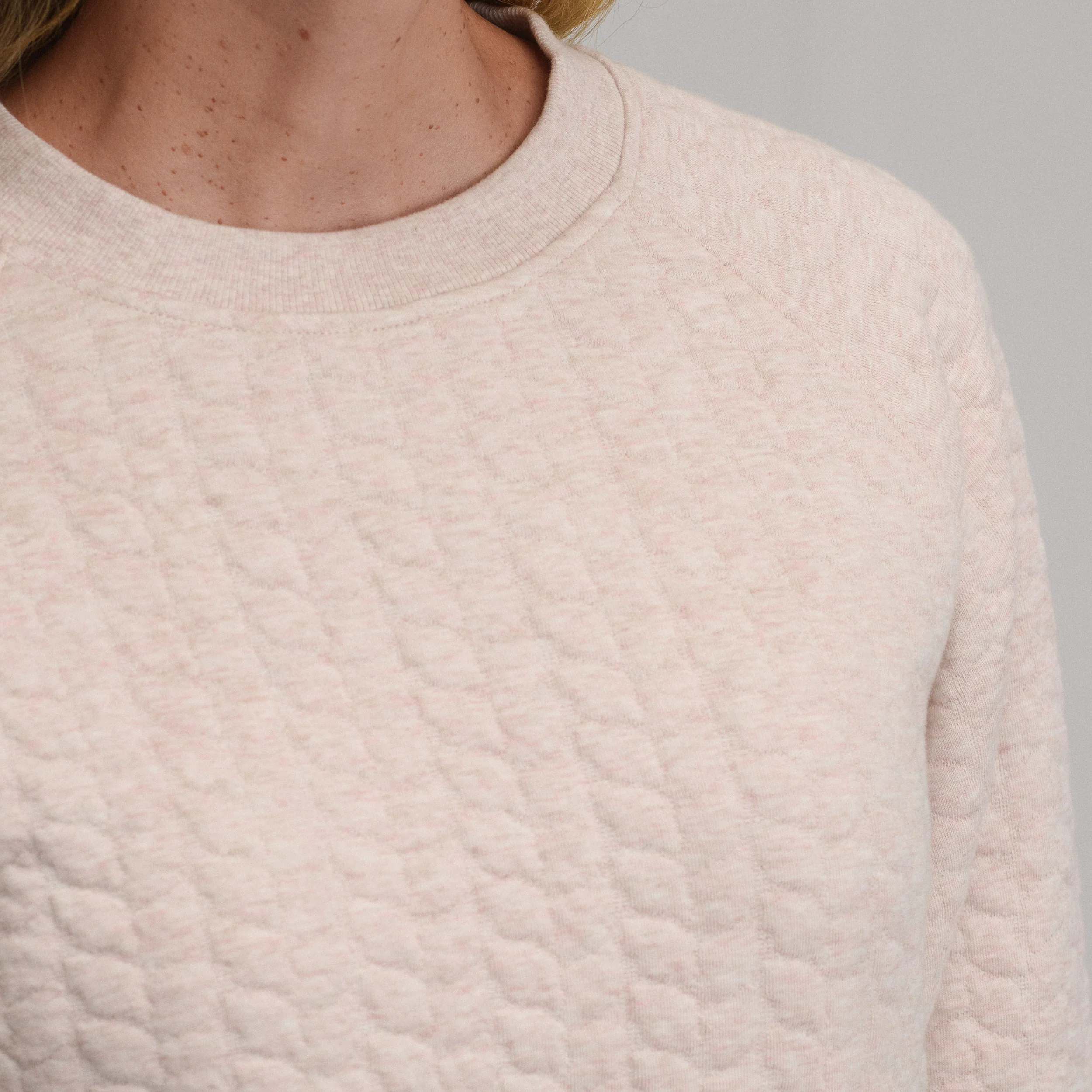 Women's Quilted Crew
