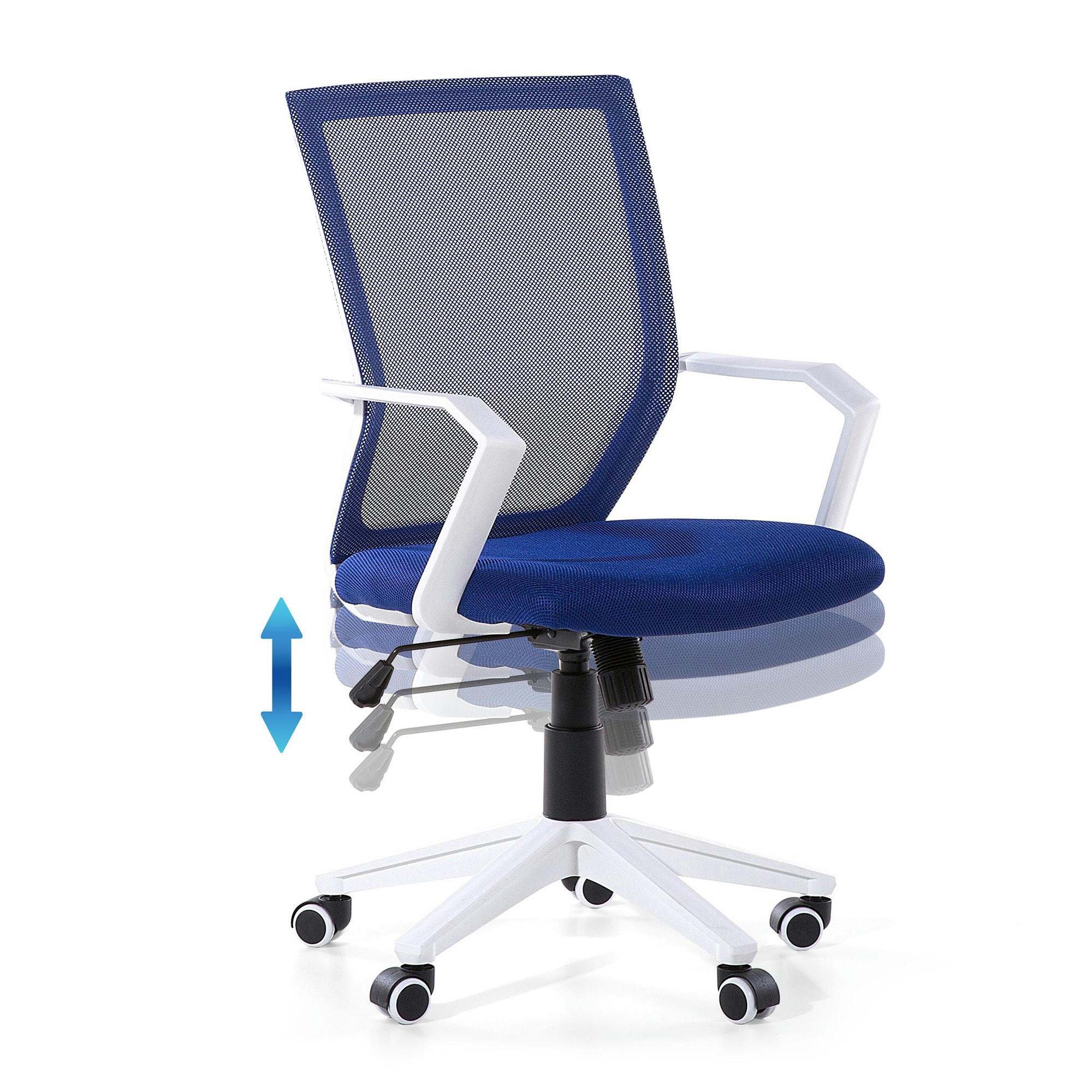 RELIEF - Chaise de bureau couleur bleu foncé réglable en hauteur