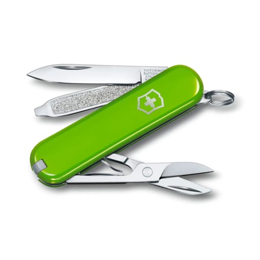 Victorinox Swiss Army Knife Classic SD Smashed Avocado Leather Pouch Bundle