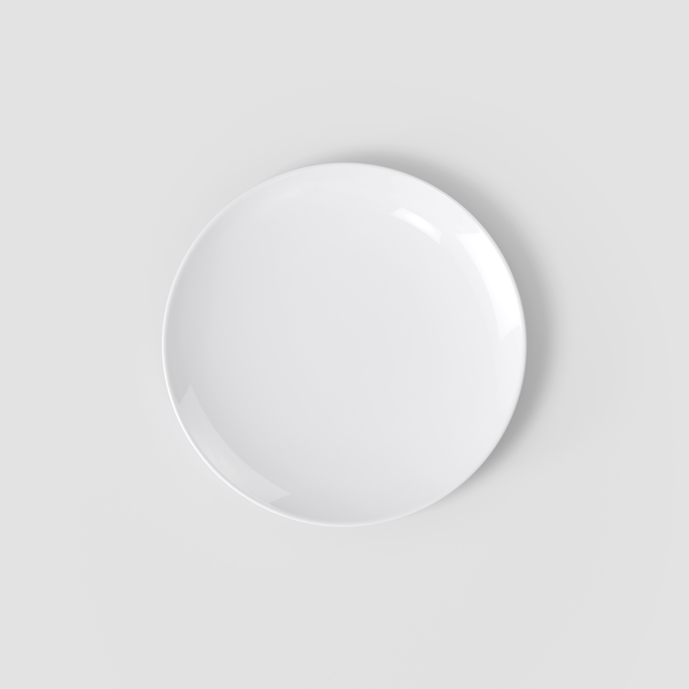 MetroChic Appetizer/ Bread Plate - White, 6.3'', Premium Bone Porcelain