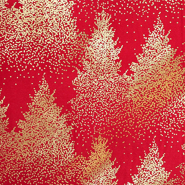 Nappe imprimée sapin 140x240cm rouge et or - feeric lights &christmas