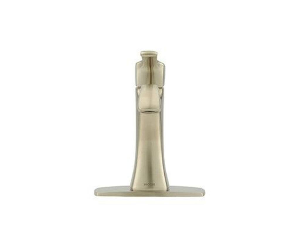 Moen® Voss Single Handle High Arc Single Hole Bathroom Sink Faucet, Brushed Nickel
