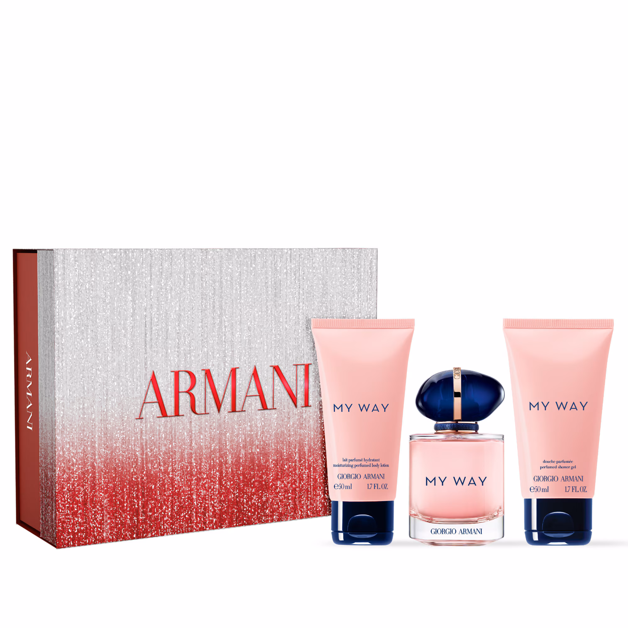 MY WAYCoffret eau de parfum + lait parfumé hydratant + gel douche