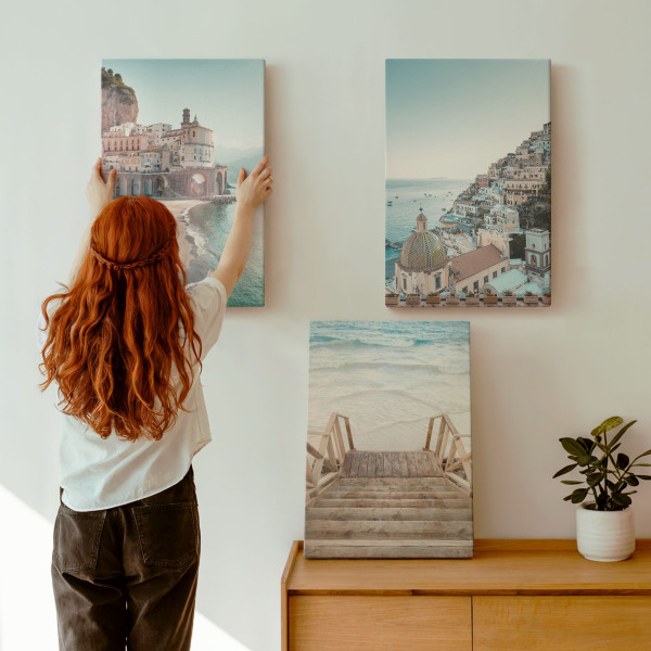 Obraz canvas 3 częściowy Pastelowe lato | 3x40x60 | Wallfluent