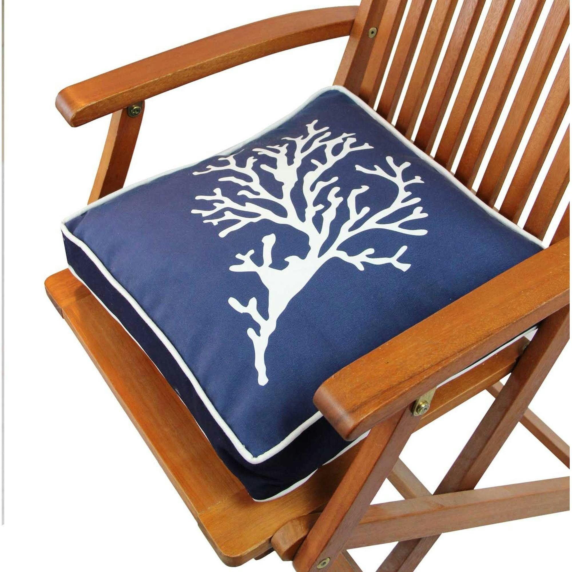 Galette de chaise rembourrée – motif marin IZMIR