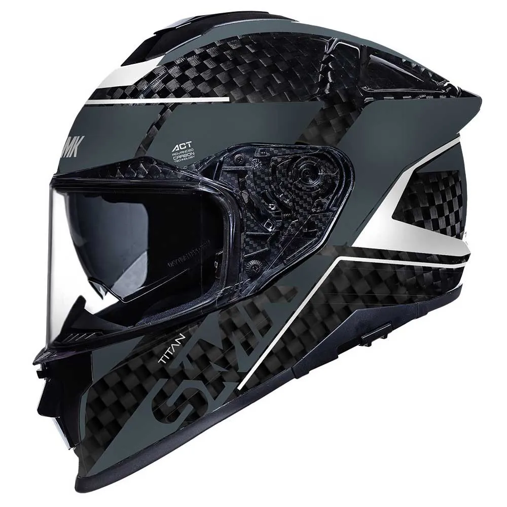 SMK Titan Carbon Nero full face helmet