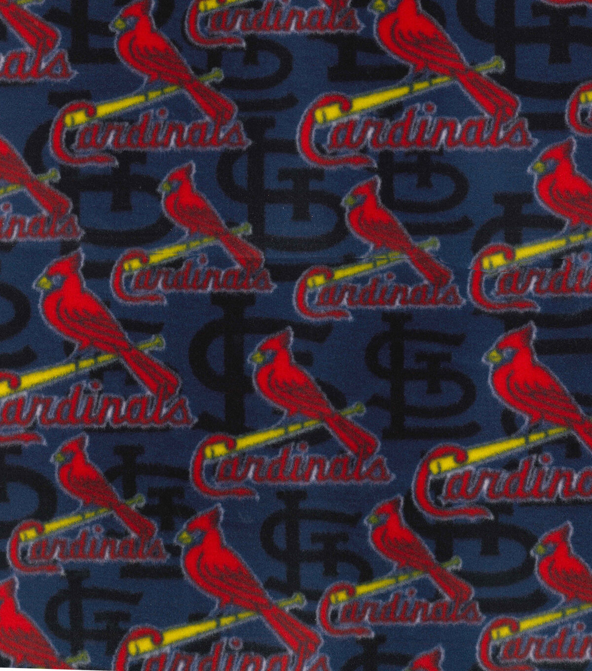 Fabric Traditions MLB Fleece Fabric St. Louis Cardinals