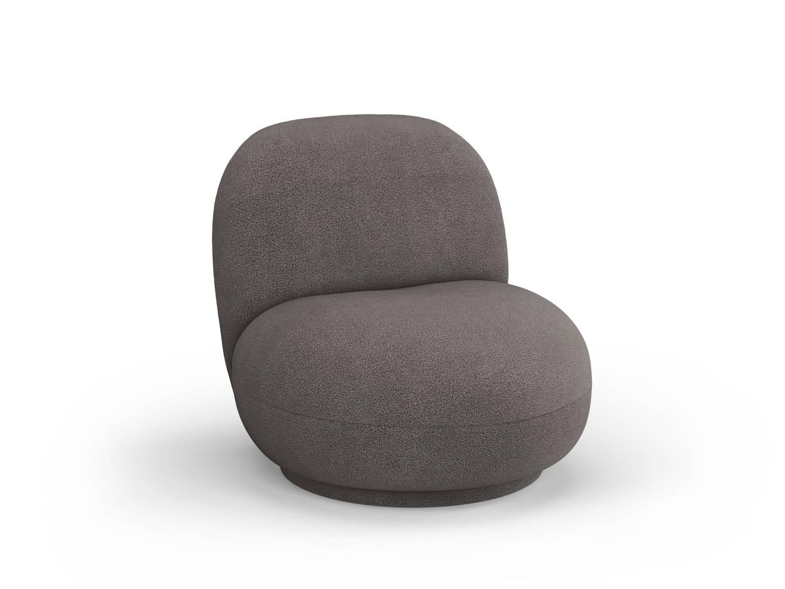 Draaibare fauteuil Chuck bouclé