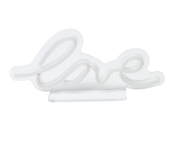 Néon LED Love jaune IP20 L.30cm 7W Seynave