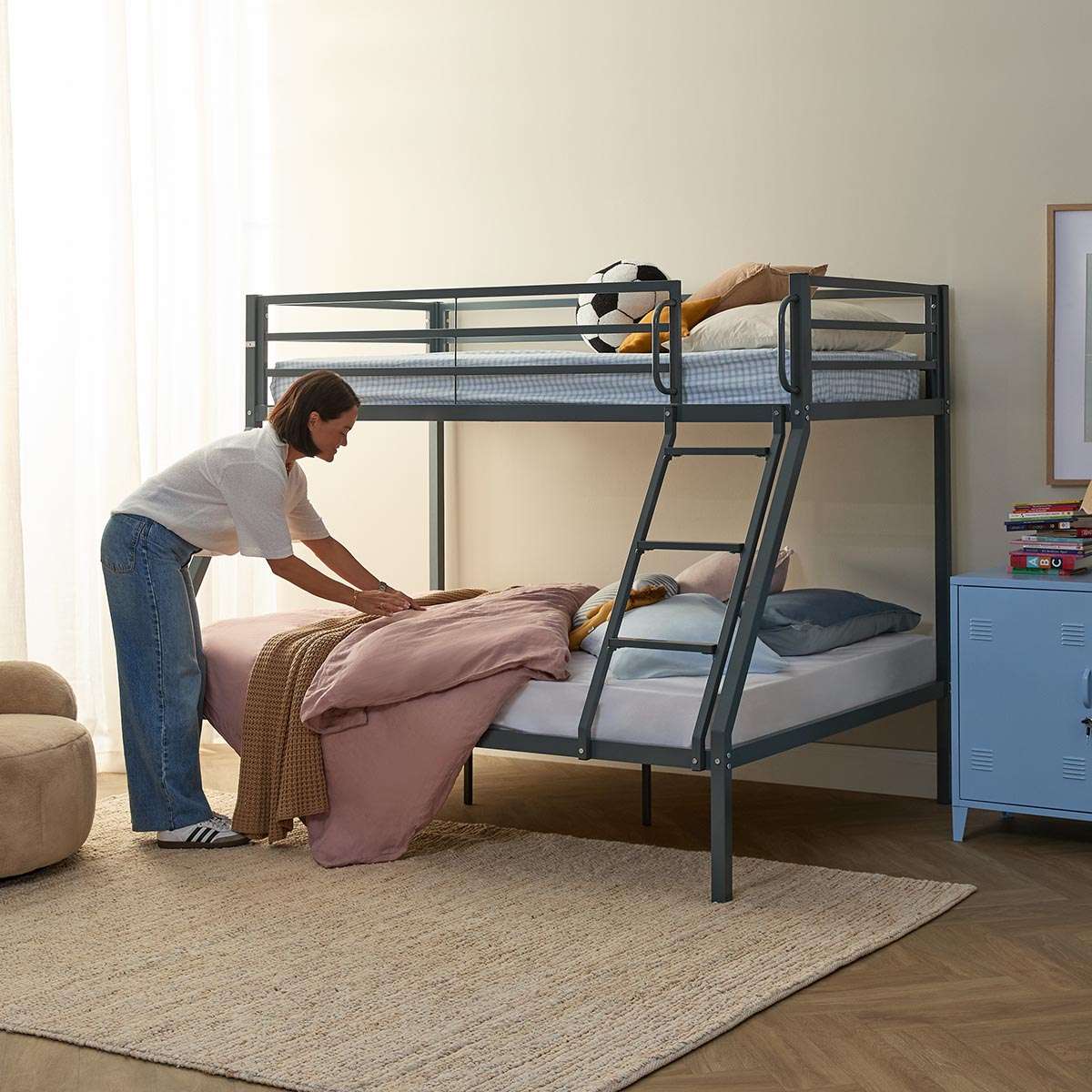 Lacie Triple Bunk Bed - Steele