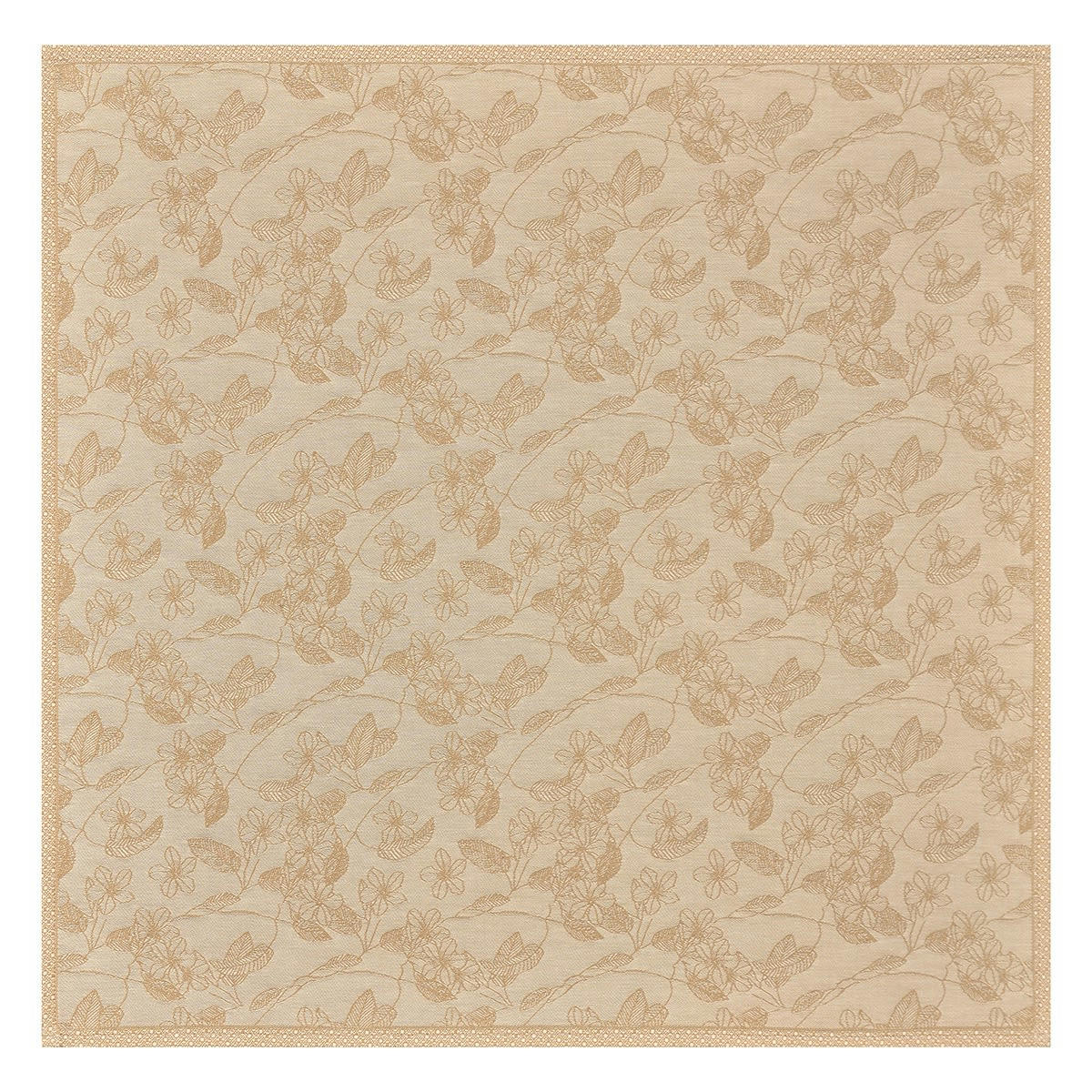 ESSENTIEL GRAVURE - Serviette en coton terre 58 x 58