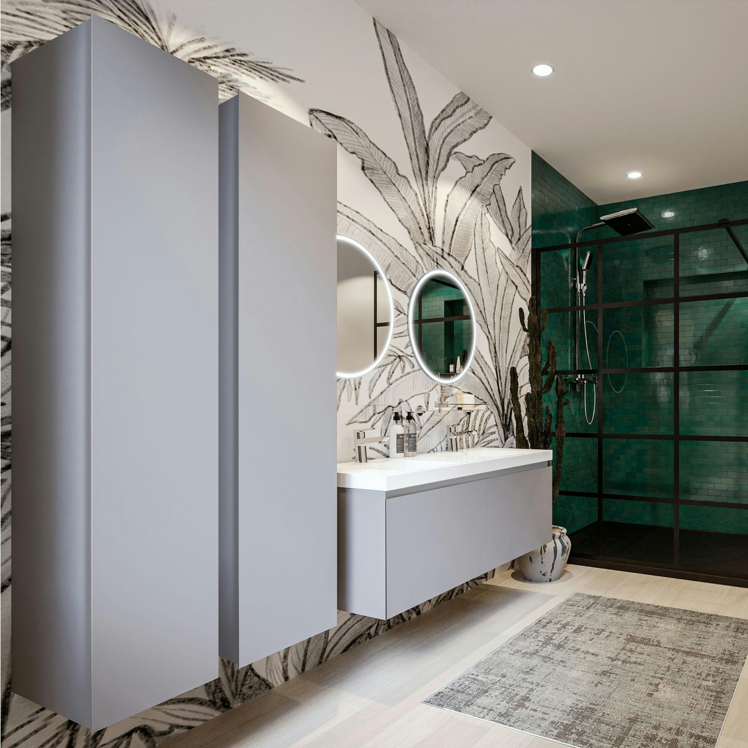 NORDIK - Meuble sous-vasque 80 x 47,2 x 46 cm