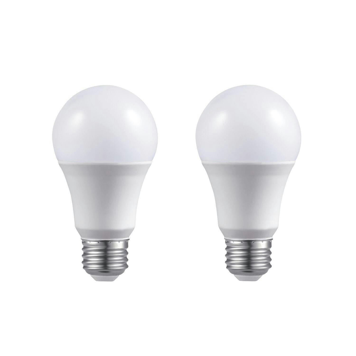 NOMA A19 E26 Base Dimmable LED Light Bulbs, 5000K, 800 Lumens, Daylight, 60W, 2-pk