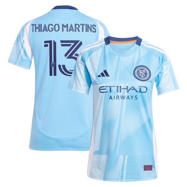 Thiago Martins New York City FC adidas Women's 2025 The Excelsior Kit Replica Player Jersey - Light Blue
