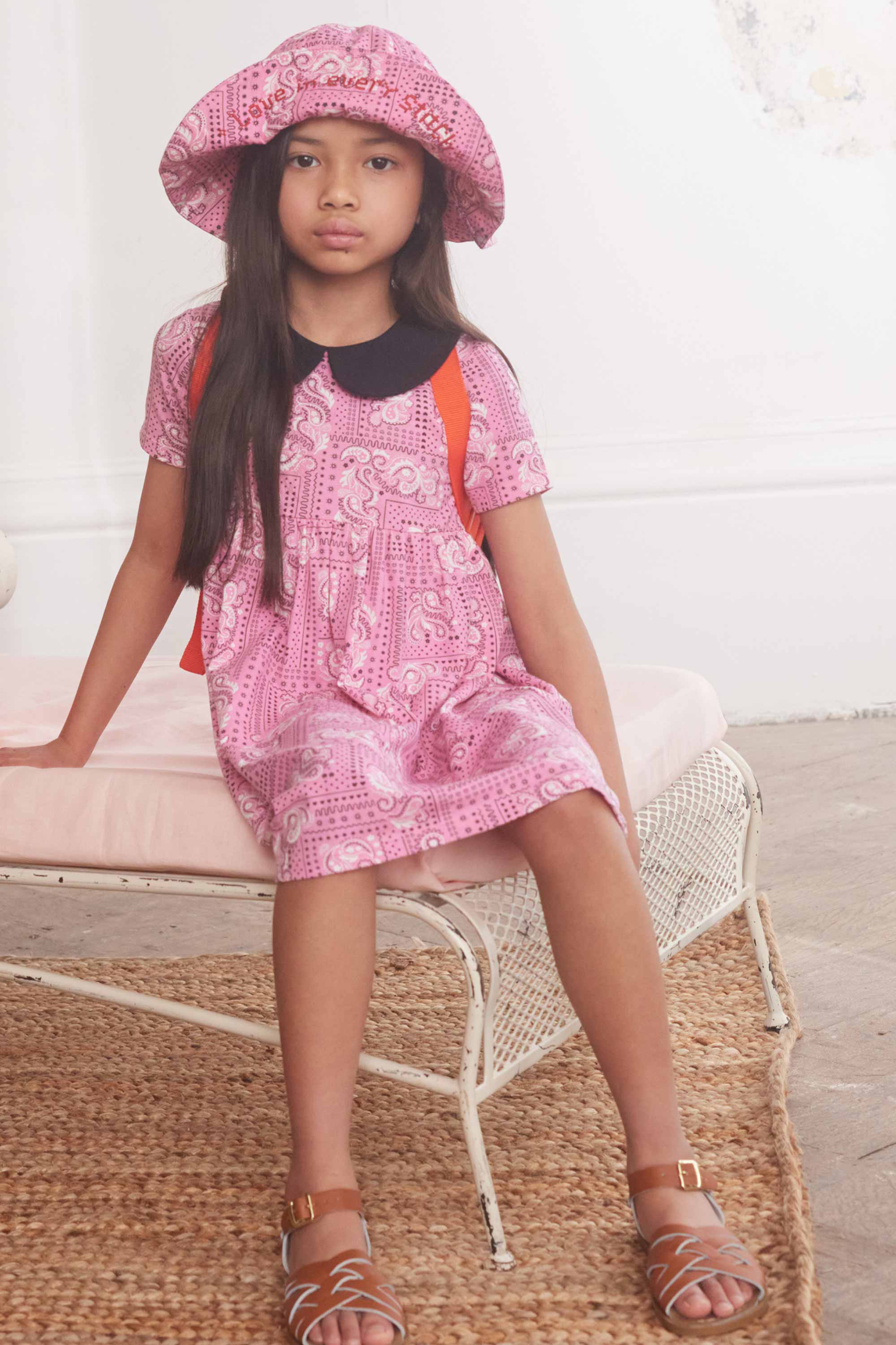 Bandana Short Sleeve Jersey Dress (1-10 Years)