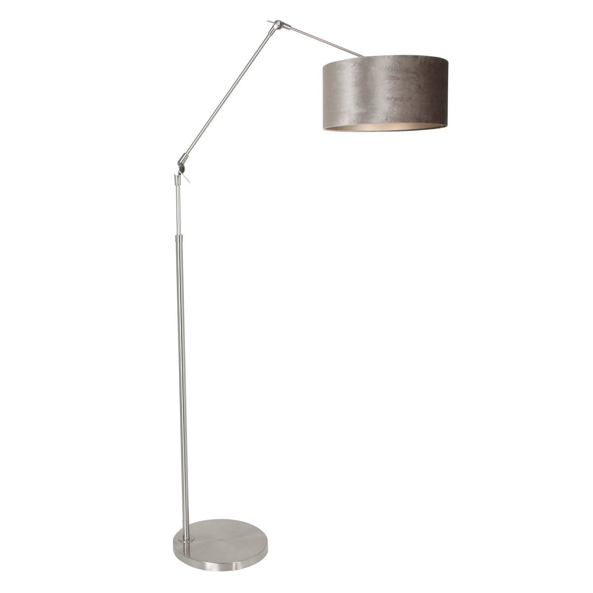 Steinhauer vloerlamp prestige - 1 lichts - 145x 250 cm - mat chroom zilver