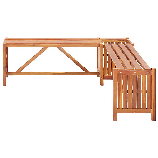 Banc de jardin meuble de patio bois Helloshop26