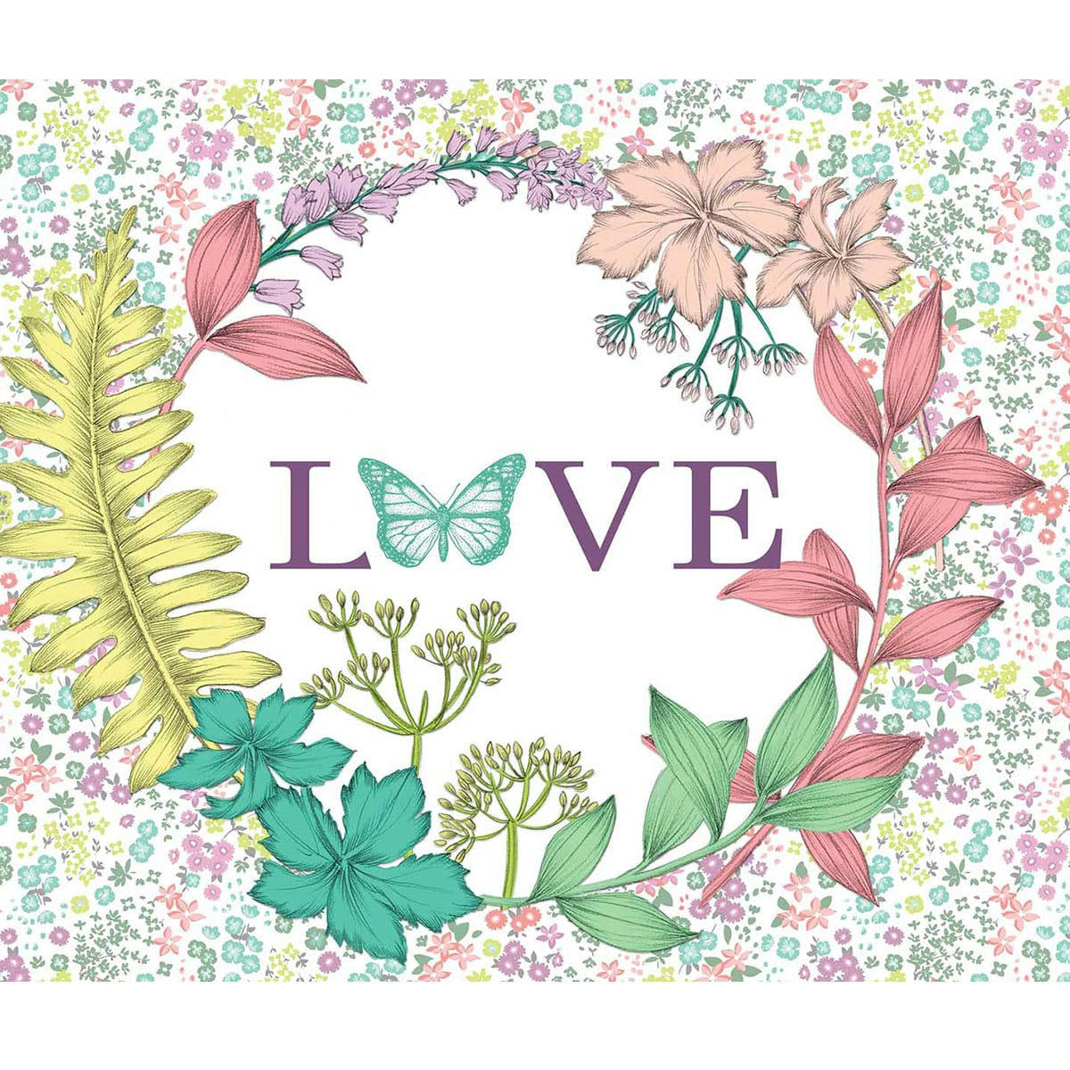 - Set de table imprimé liberty polypropylène multicolore 28.5x44 cm