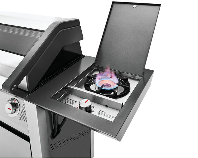 BeefEater 1600 Series - 4 Burner Stainless Steel BBQ With Side Burner (Silver)