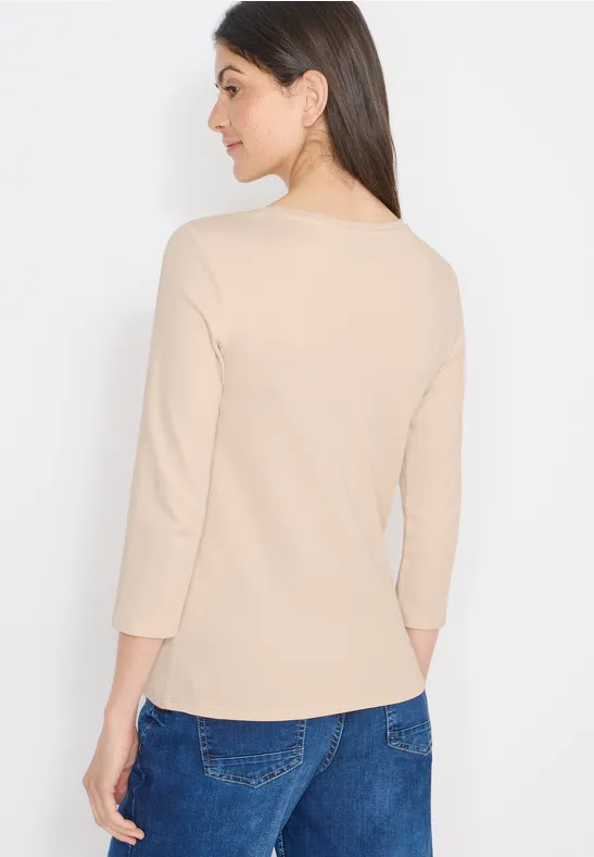 Basic Shirt in Unifarbe