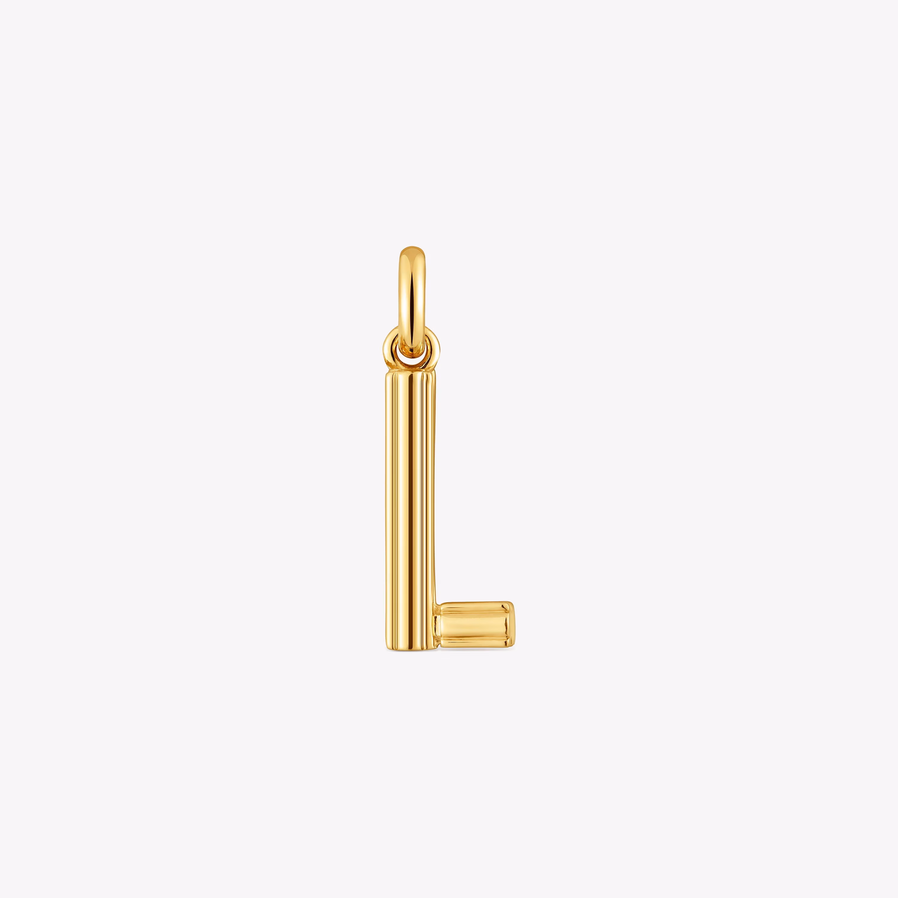 Colgante mediano letra L con baño de oro 18 kt sobre plata Alphabet