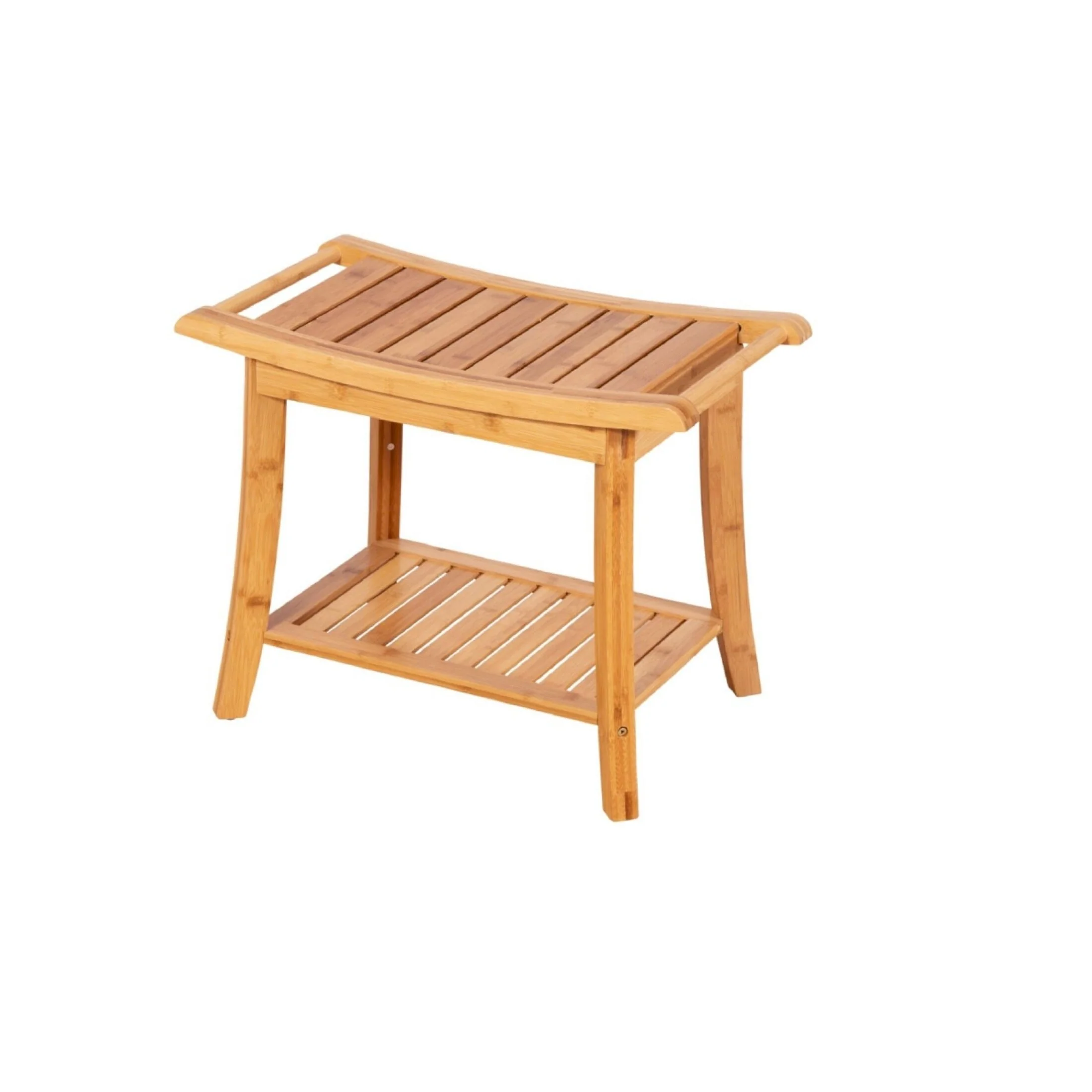Solid Bamboo Spa Style Bench