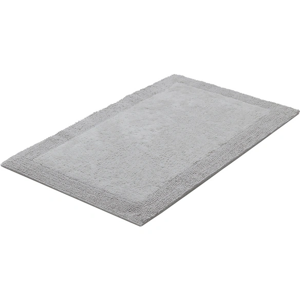 Badematte »Luxor«, BxL: 80 x 150 cm, grau, aus 100% Baumwolle