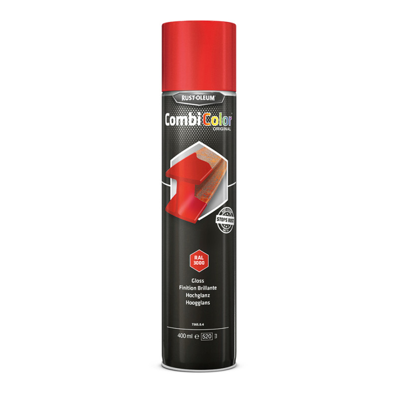 Laque CombiColor rouge feu brillant 0,4 L RUST-OLEUM