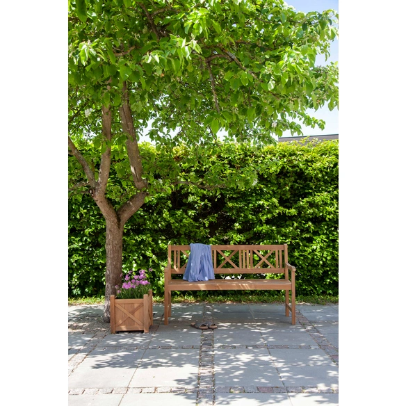 Gartenbank »Rosenborg«, 3er, Teak, (LxHxT): 150 x 89 x 58 cm