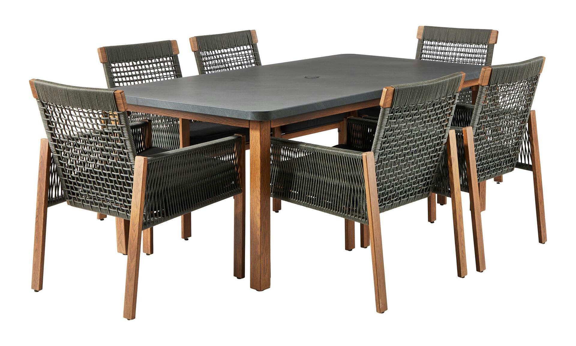 CANVAS Vernon All-Weather Wicker Casual Outdoor/ Patio Dining Set, 7-pc