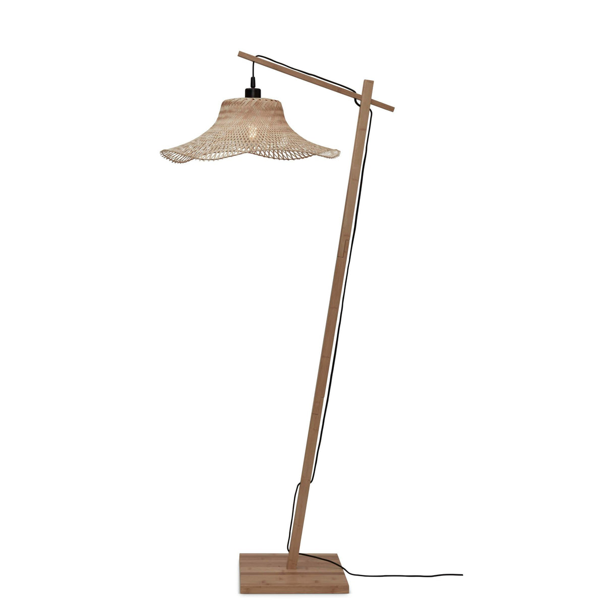 GOOD&MOJO vloerlamp Ibiza - bruin - Ø50cm